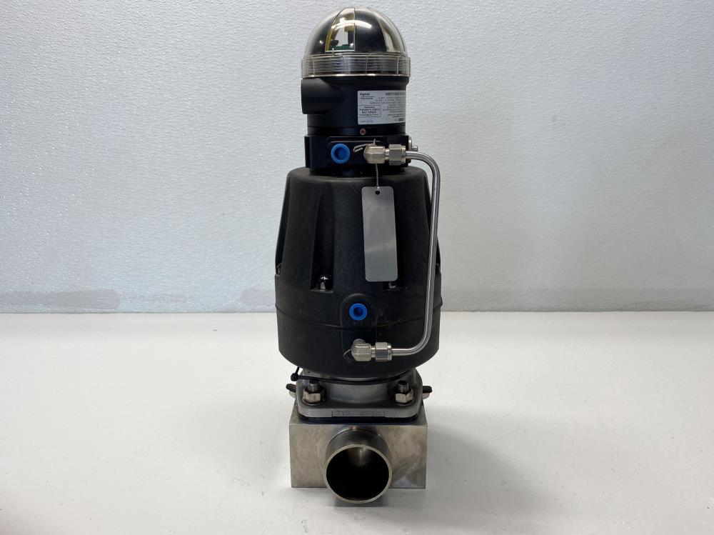 ITT Pure-Flo 2" Butt-Weld Stainless Sanitary Diaphragm Valve w/B217 Actuator